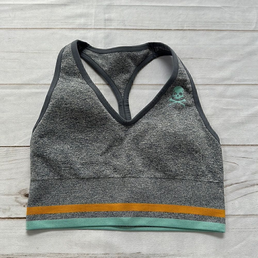 Soul by Soulcycle Seamless Split Racerback Woman's Crop Top Sports Bra Size M
